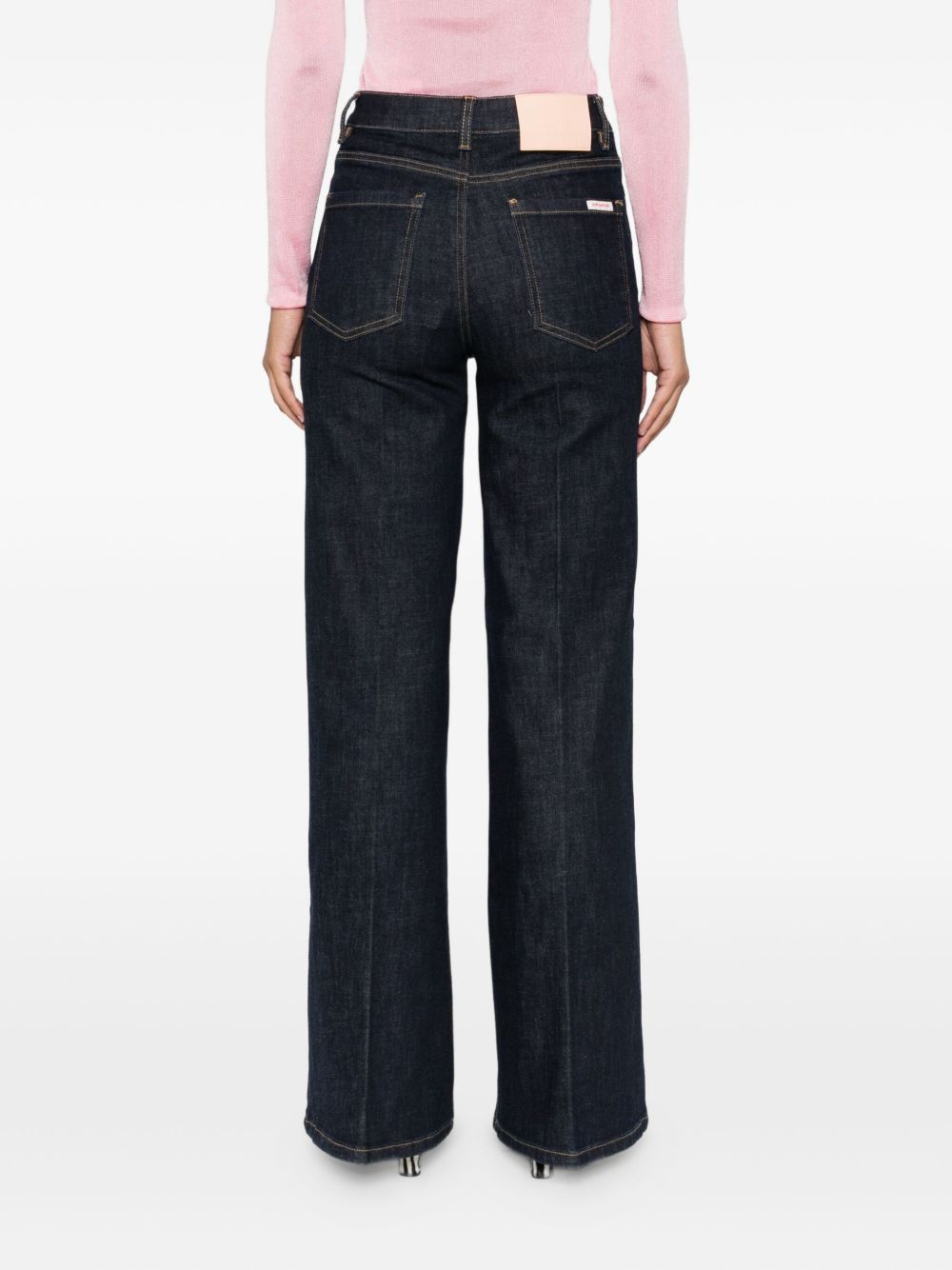 Jeans dritti con 5 tasche in blu Self-portrait - donna 