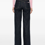 Jeans dritti con 5 tasche in blu Self-portrait - donna 