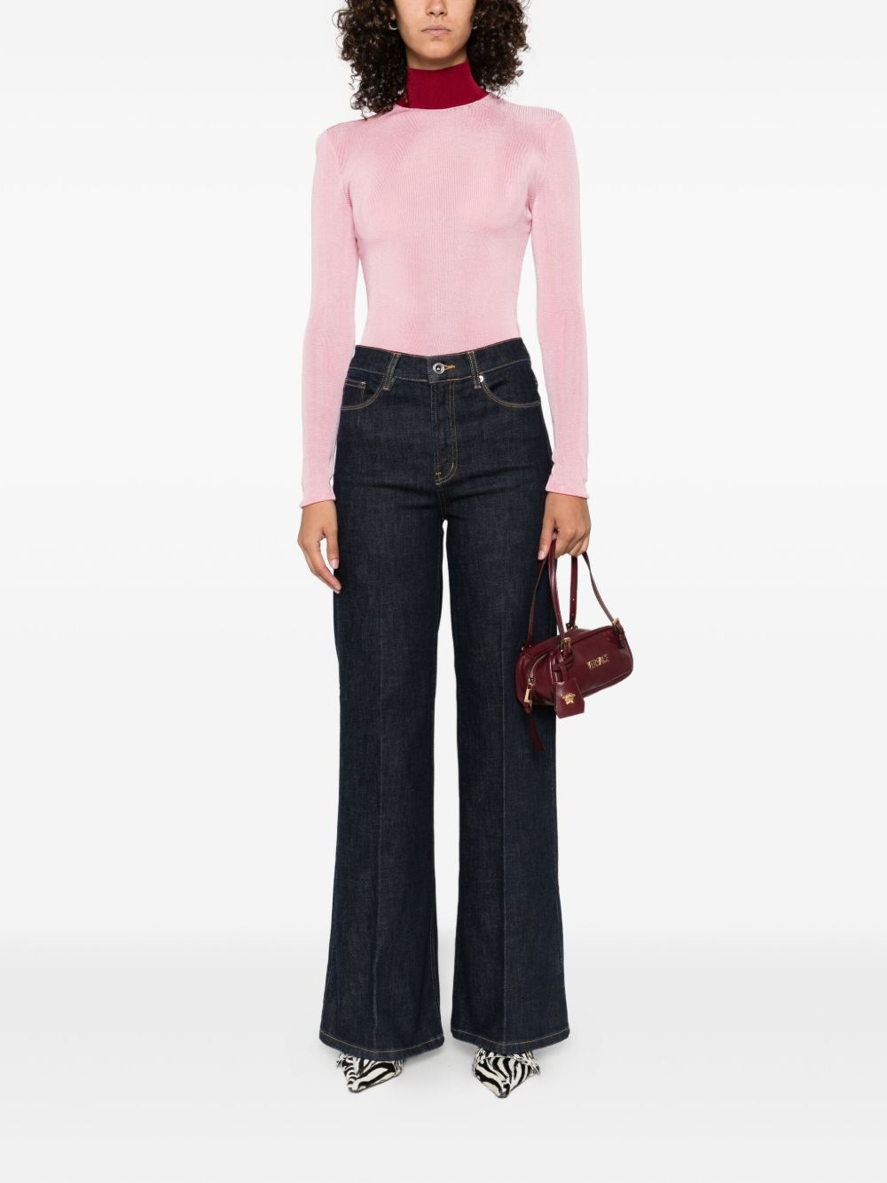 Jeans dritti con 5 tasche in blu Self-portrait - donna 