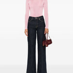 Jeans dritti con 5 tasche in blu Self-portrait - donna 