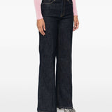 Jeans dritti con 5 tasche in blu Self-portrait - donna 