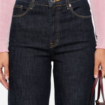 Jeans dritti con 5 tasche in blu Self-portrait - donna 