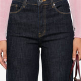 Jeans dritti con 5 tasche in blu Self-portrait - donna 