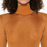 Abito a collo alto a maniche lunghe in marrone Self-portrait - donna 