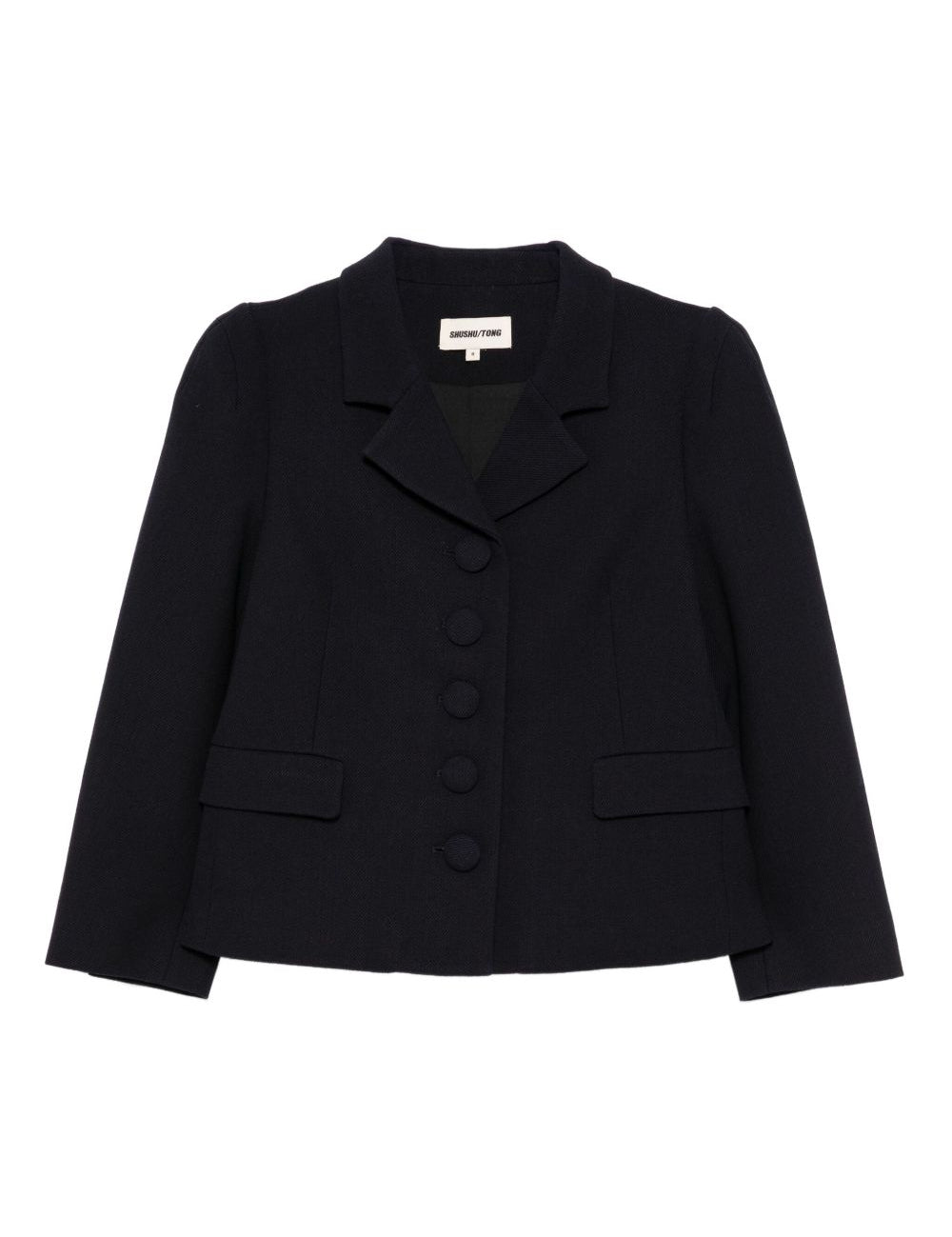 Blazer in lana blu scuro SHUSHU/TONG - donna 