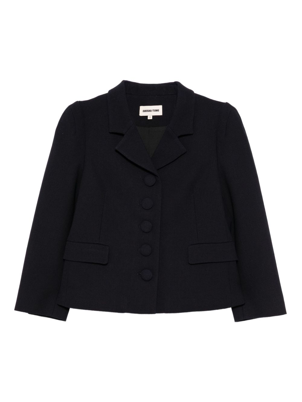 Blazer in lana blu scuro SHUSHU/TONG - donna 