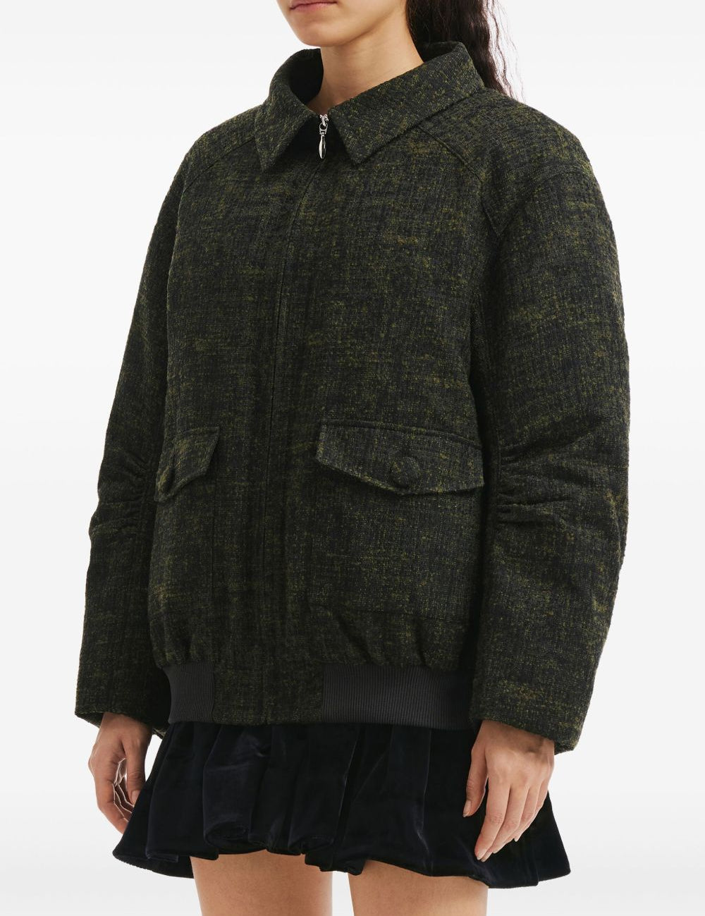 Giacca con tasche e bottoni in verde/grigio Shushu/tong - donna 