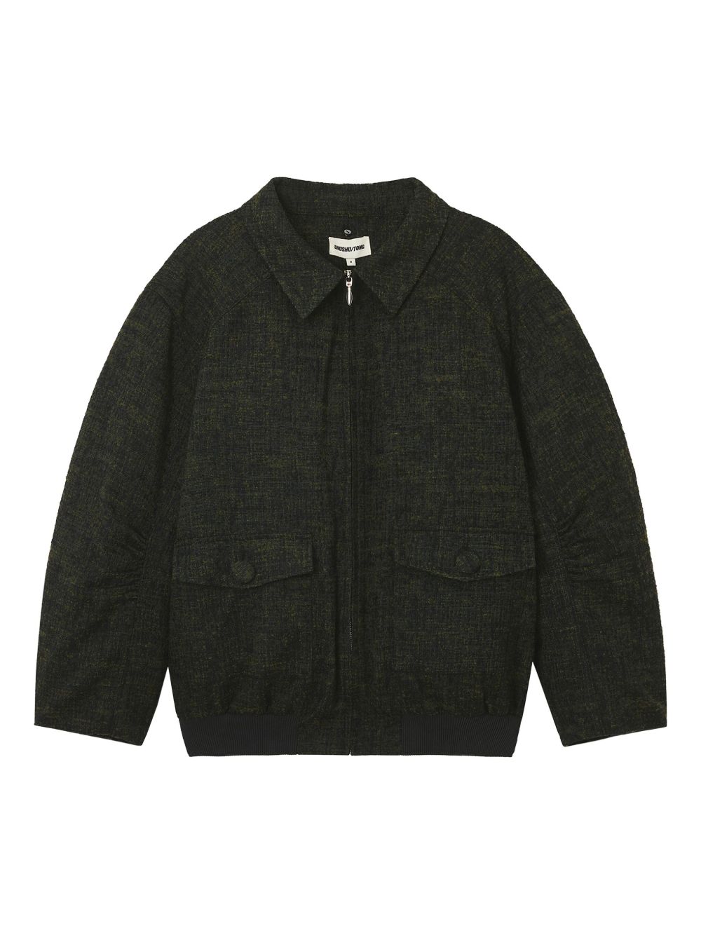 Giacca con tasche e bottoni in verde/grigio Shushu/tong - donna 