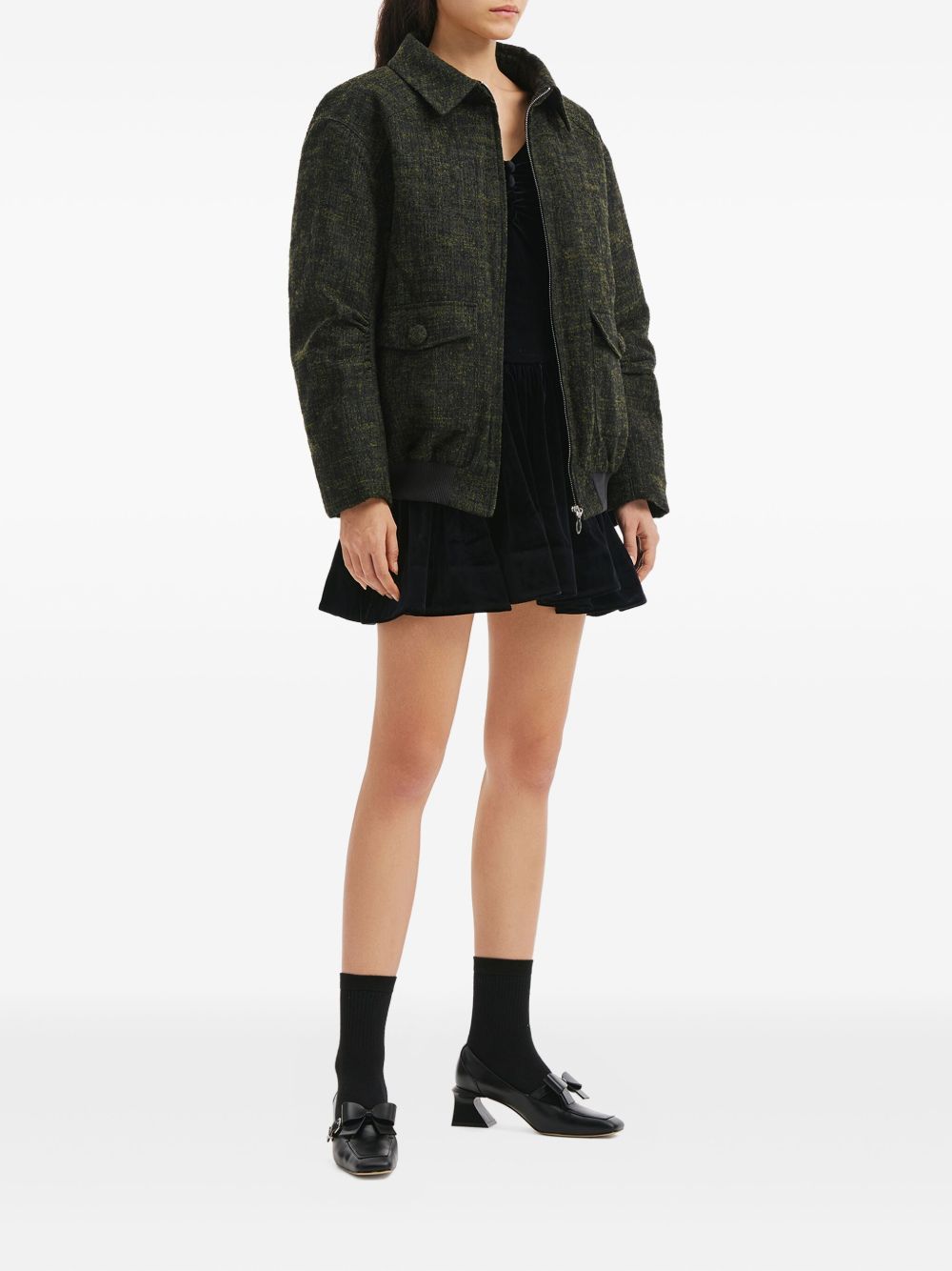 Giacca con tasche e bottoni in verde/grigio Shushu/tong - donna 