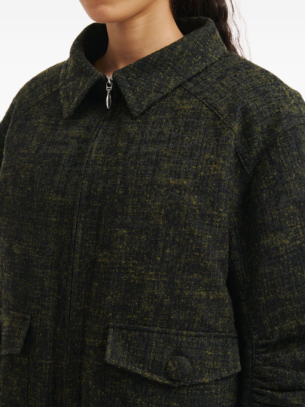 Giacca con tasche e bottoni in verde/grigio Shushu/tong - donna 
