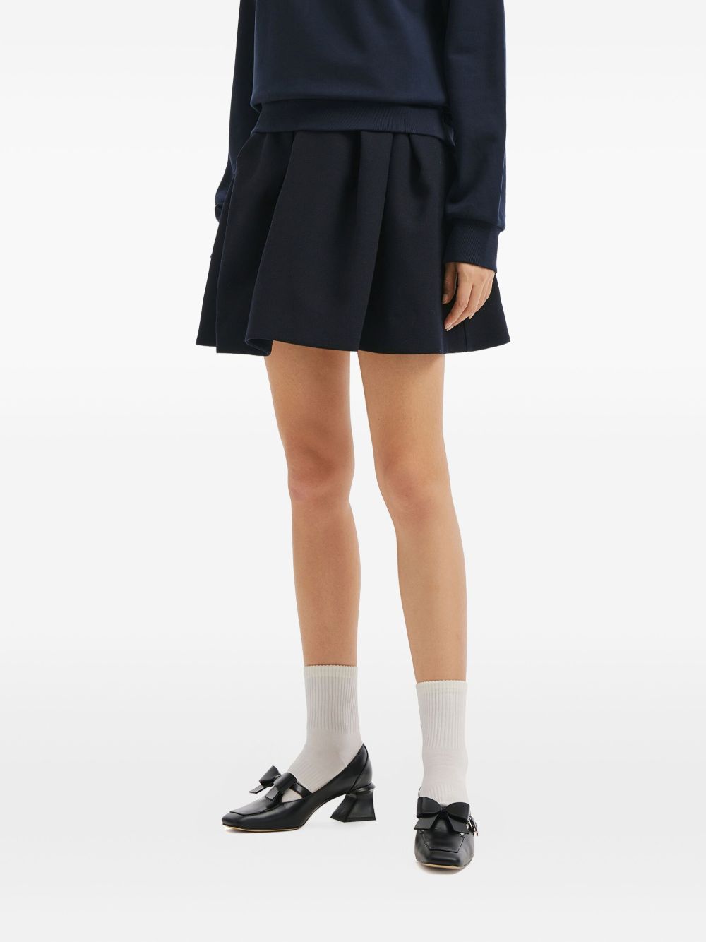Minigonna a pieghe in blu Shushu/tong - donna 