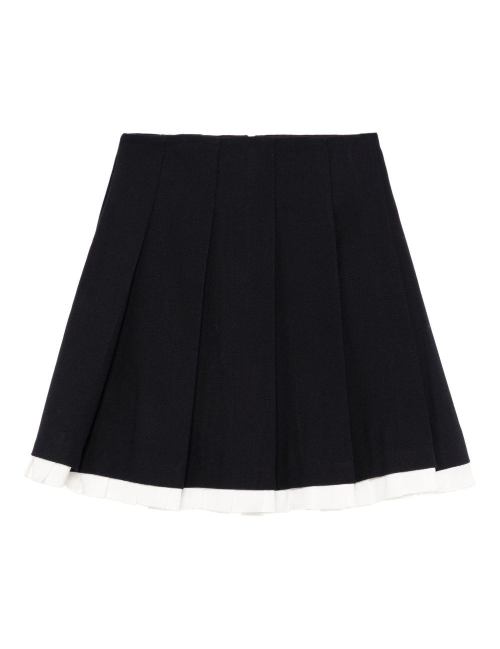 Gonna a pieghe in blu scuro SHUSHU/TONG - donna 