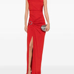 Abito maxi con spacco blaine in rosso Simkhai - donna 