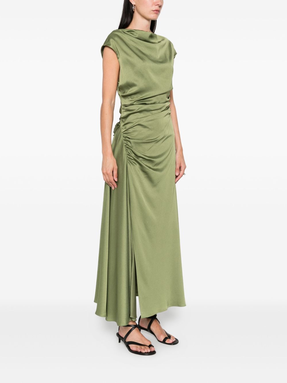 Abito Burke midi in verde oliva Simkhai - donna 