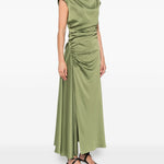 Abito Burke midi in verde oliva Simkhai - donna 