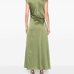 Abito Burke midi in verde oliva Simkhai - donna 
