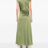 Abito Burke midi in verde oliva Simkhai - donna 