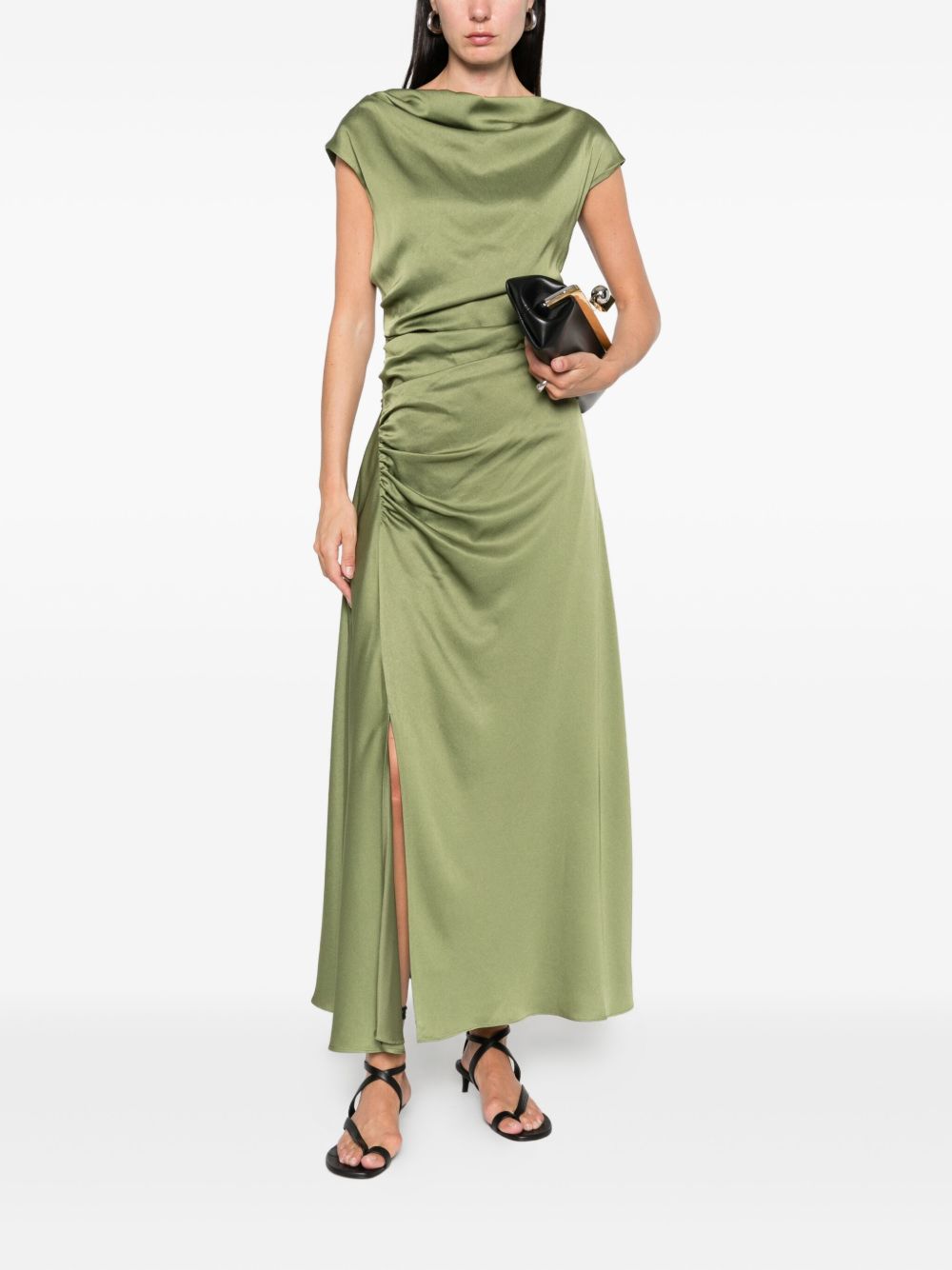 Abito Burke midi in verde oliva Simkhai - donna 