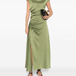 Abito Burke midi in verde oliva Simkhai - donna 