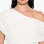 Abito monospalla drappeggiato in bianco Simkhai - donna 