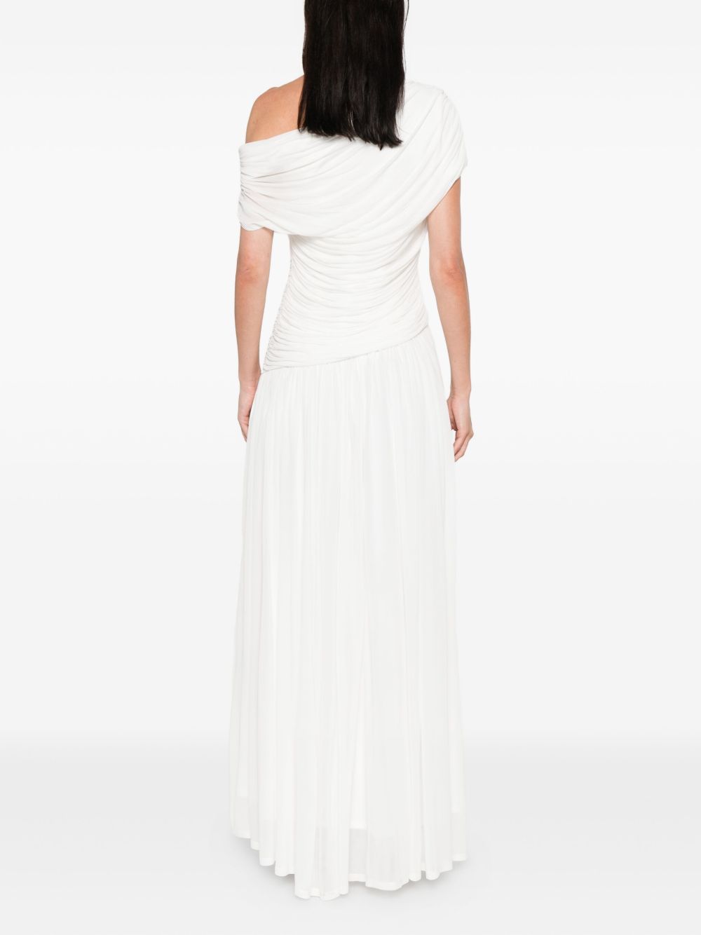 Abito monospalla drappeggiato in bianco Simkhai - donna 