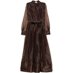 Abito midi monospalla in marrone Simkhai - donna 