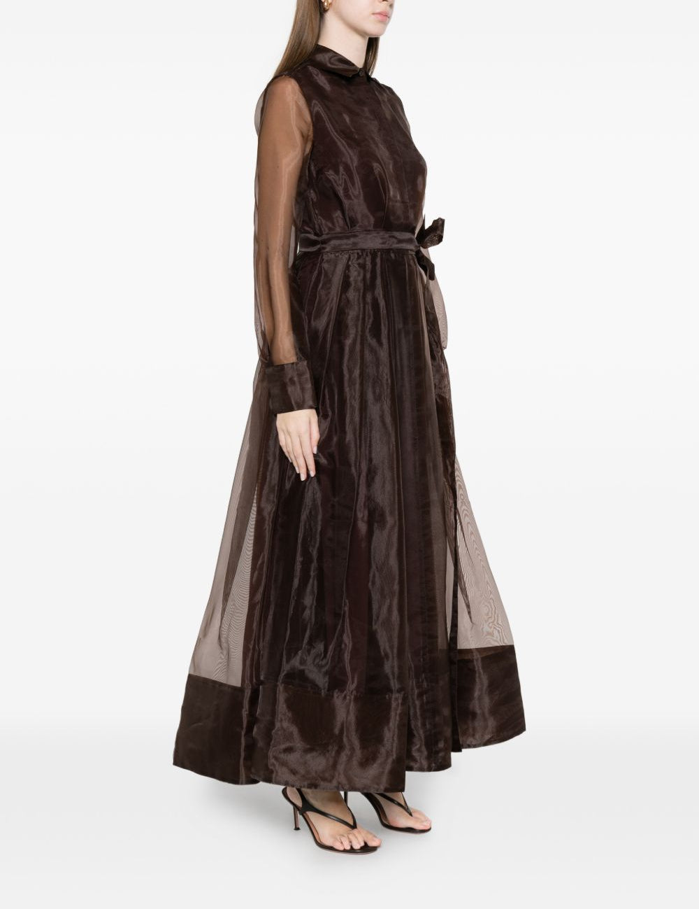 Abito midi monospalla in marrone Simkhai - donna 