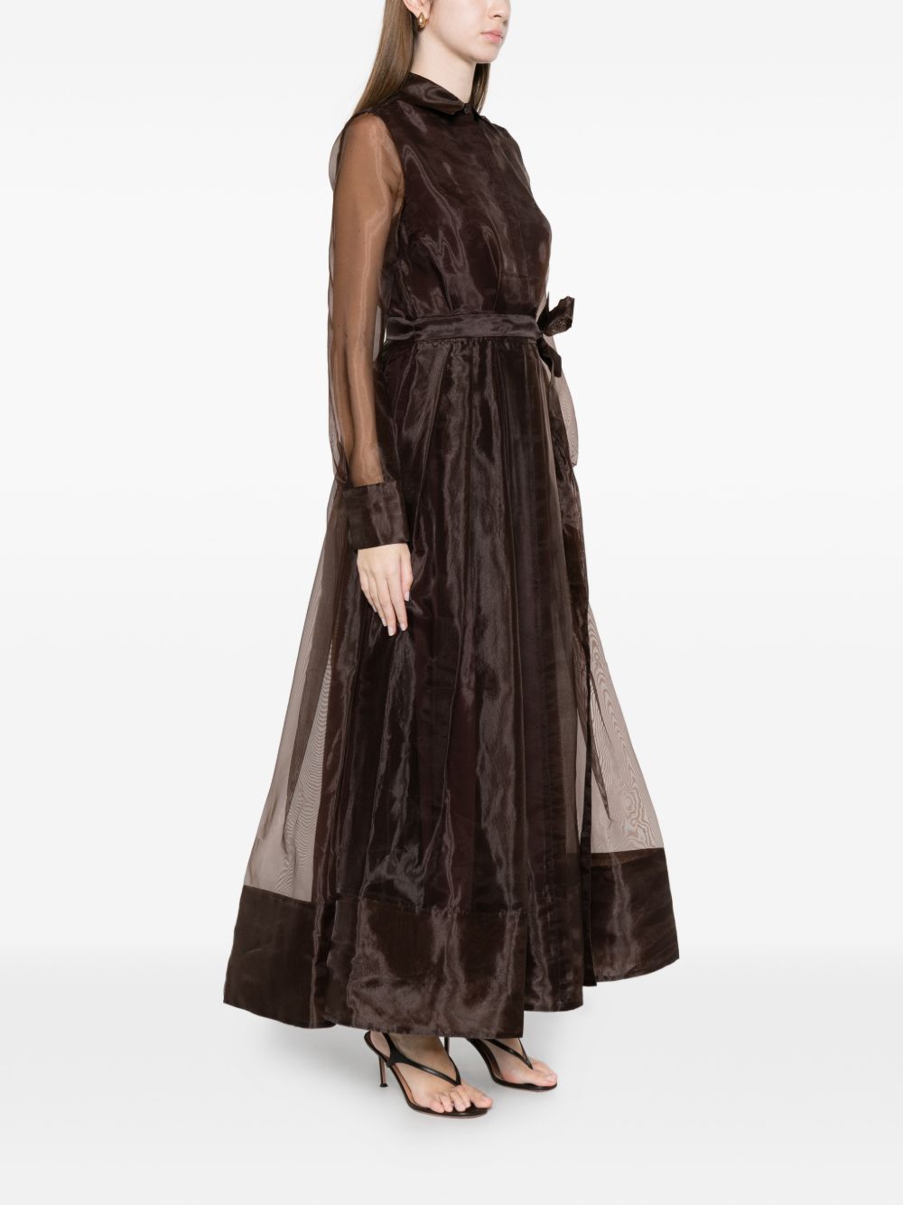Abito midi monospalla in marrone Simkhai - donna 