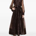 Abito midi monospalla in marrone Simkhai - donna 