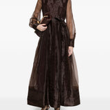 Abito midi monospalla in marrone Simkhai - donna 