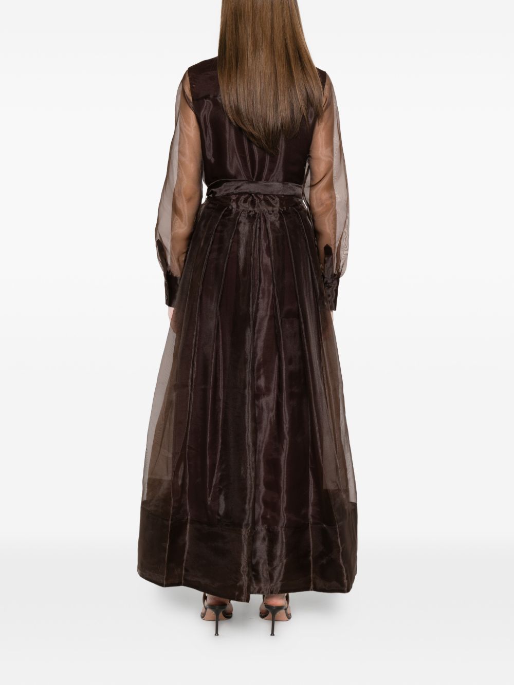 Abito midi monospalla in marrone Simkhai - donna 