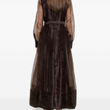 Abito midi monospalla in marrone Simkhai - donna 