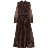 Abito midi monospalla in marrone Simkhai - donna 