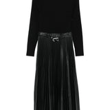 Abito midi plissettato in nero Simkhai - donna 