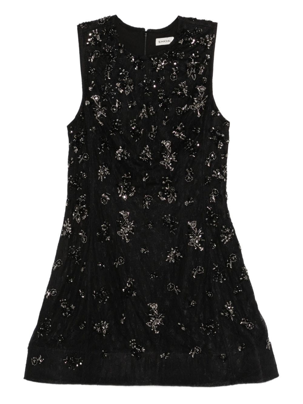 Miniabito con perline evelina in nero Simkhai - donna 