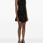 Miniabito con perline evelina in nero Simkhai - donna 