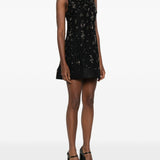 Miniabito con perline evelina in nero Simkhai - donna 