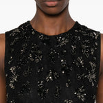Miniabito con perline evelina in nero Simkhai - donna 