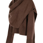 Maglione con dettaglio foulard in marrone Simkhai - donna 