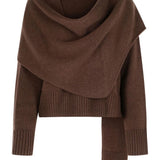 Maglione con dettaglio foulard in marrone Simkhai - donna 