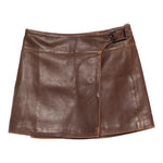 Mini gonna effetto pelle in marrone Simkhai - donna 