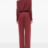 Pantaloni palazzo in borgogna Simkhai - donna 
