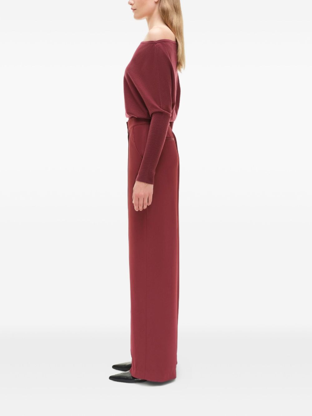 Pantaloni palazzo in borgogna Simkhai - donna 