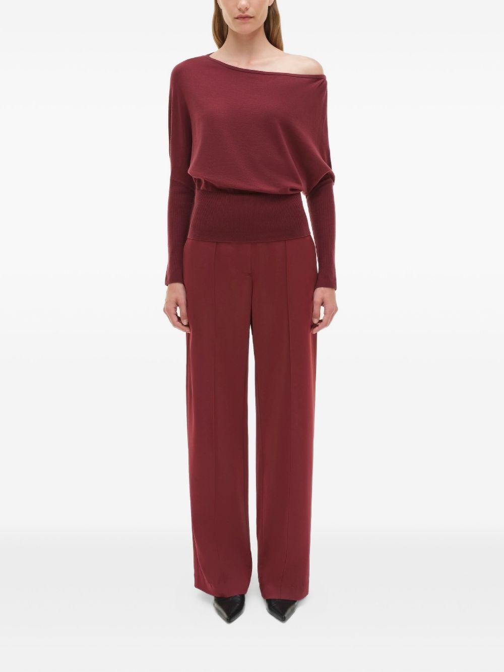 Pantaloni palazzo in borgogna Simkhai - donna 