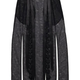 Gonna midi con decorazione in nero Simone Rocha - donna 