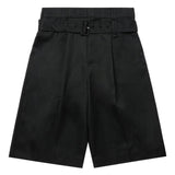 Bermuda plissettati con cintura in nero Simone rocha - uomo 