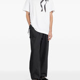 Polo con stampa a nastro in bianco Simone rocha - uomo 
