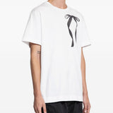 Polo con stampa a nastro in bianco Simone rocha - uomo 