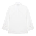 Camicia con decorazione di perle in bianco Simone rocha - donna 