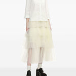 Camicia con decorazione di perle in bianco Simone rocha - donna 